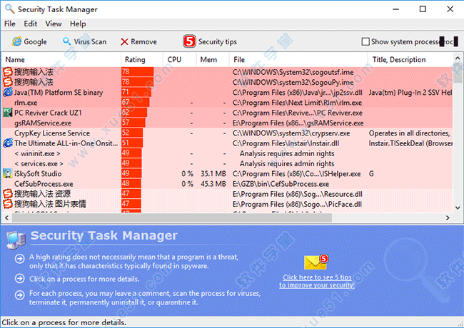 security task manager(系統(tǒng)任務管理軟件)注冊版